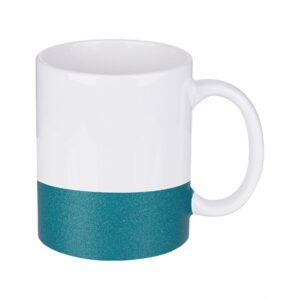 Taza 325ml Base Glitter Azul