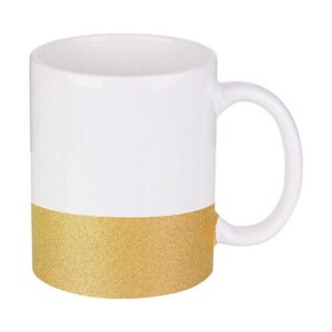 Taza 325 Base Glitter Dorado