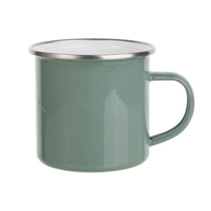 Taza 360ml Esmaltado Glossy Verde