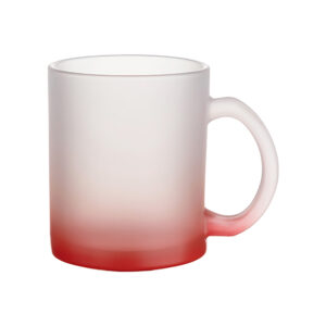 Taza 325ml Esmerilado Neon Rojo