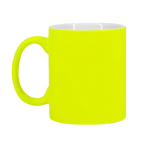 Taza 325ml Fluorescente Amarillo