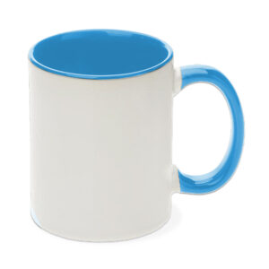 Taza 325ml Interior y Asa Celeste