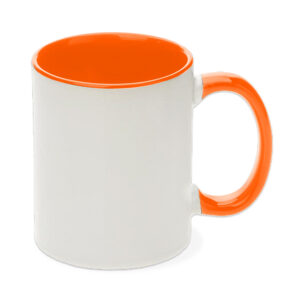 Taza 325ml Interior y Asa Naranja