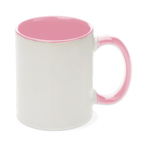 Taza 325ml Interior y Asa Rosado