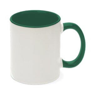 Taza 325ml Interior y Asa Verde