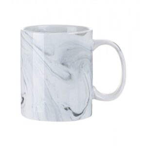 Taza 325ml Marmolado Gris